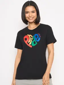 Clovia Printed Cotton Lounge T-Shirt