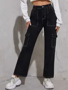 BROADSTAR Women Smart Straight Fit High-Rise Stretchable Jeans