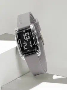 Naviforce Women Embellished Dial & Straps Digital Watch NF7118_S GY