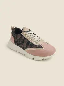 Metro Women Printed Fashion with Laser Cuts Flats