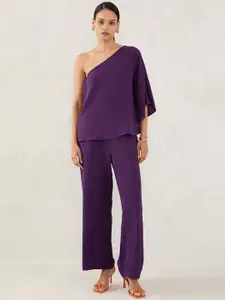 FEMMELLA One Shoulder Top With Trousers Co-Ords Set