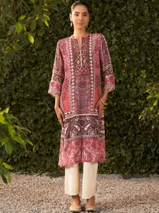 Lakshita Women Paisley Printed Embroidered Kurta