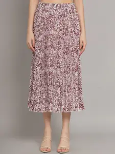 ZWERLON Printed Pleated MidiSkirt
