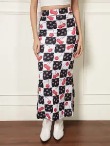 TANDUL Women Printed Pencil Maxi Skirt
