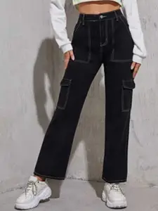 BROADSTAR Women Smart Straight Fit High-Rise Stretchable Jeans