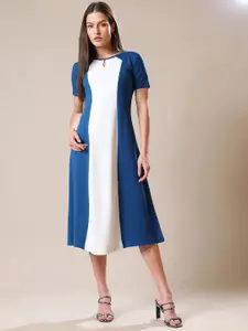 PURVAJA A-Line Midi Dress