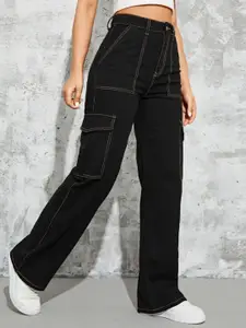 Next One Women Smart Straight Fit High-Rise Stretchable Jeans