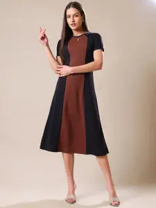 PURVAJA A-Line Midi Dress