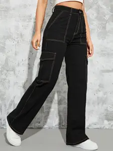 BROADSTAR Women Smart Straight Fit High-Rise Stretchable Jeans