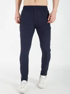 GOTO Men Striped Mid-Rise TrackPants