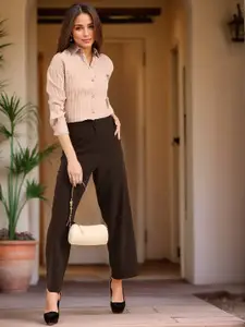 DressBerry Women Classic Tailored Fit Opaque Casual Shirt