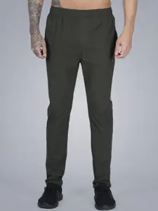 GOTO Men Striped Mid-Rise TrackPants