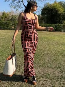 TANDUL Print Maxi Dress