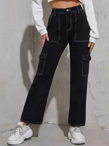 BROADSTAR Women Smart Straight Fit High-Rise Stretchable Jeans