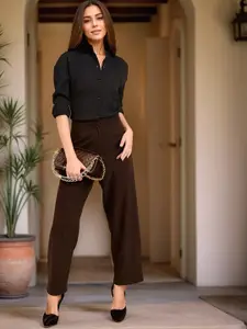 DressBerry Women Classic Tailored Fit Opaque Casual Shirt