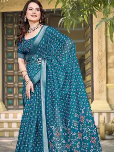 Anouk Zari Linen Blend Saree