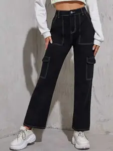 Next One Women Smart Straight Fit High-Rise Stretchable Jeans