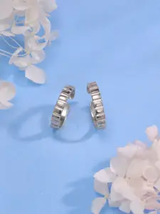 GIVA Rhodium-Plated Toe Rings