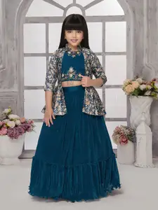 BETTY Girls Embroidered Ready to Wear Lehenga &