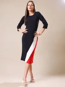 PURVAJA Women Red Solid Dress