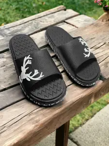 FABBMATE Boys Printed Rubber Sliders