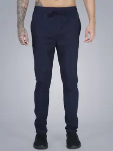 GOTO Men Striped Mid-Rise TrackPants