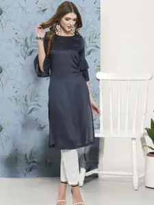 Sera Round Neck Top With Trousers Co-Ords Set