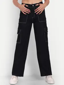 BROADSTAR Women Smart Straight Fit High-Rise Stretchable Jeans