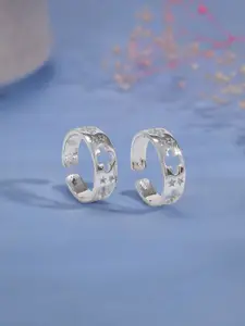 GIVA Rhodium-Plated Toe Rings