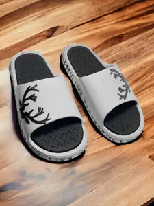 FABBMATE Boys Embellished Rubber Sliders