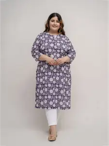 Fashion Zest Floral Printed Pure Cotton Kurta