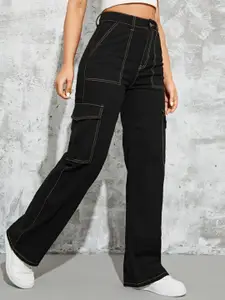 Next One Women Smart Straight Fit High-Rise Stretchable Jeans