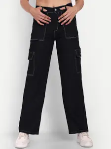 Next One Women Smart Straight Fit High-Rise Stretchable Jeans