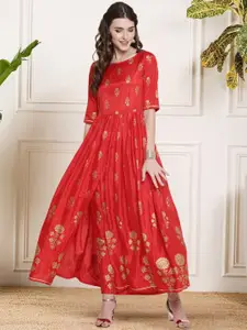 Sera Printed Round Neck Top With Palazzo Co-Ords