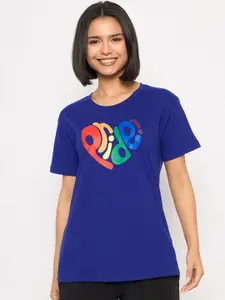 Clovia Printed Cotton Lounge T-Shirt