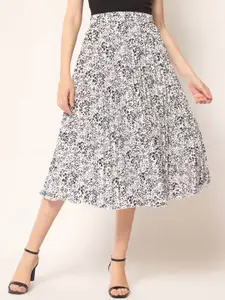 ZWERLON Printed Pleated midiSkirt