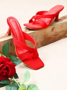 CLOG LONDON Solid Synthetic Casual Regular Stiletto Sandals