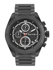 EXTRI Men Dial & Stainless Steel Bracelet Style Straps Analogue Watch X6074-C