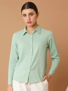 Chemistry Women Slim Fit Opaque Casual Shirt