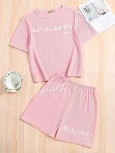 INCLUD Girls Printed T-shirt with Shorts