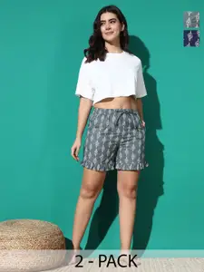 MBeautiful Women 2 Printed Lounge Shorts