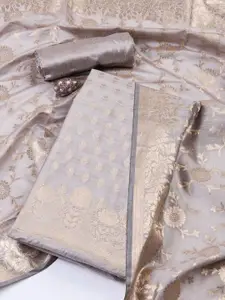 Meena Bazaar Art Silk Unstitched Dress Material