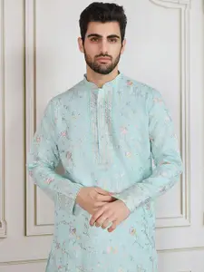 House of Pataudi Embroidered Straight Kurta