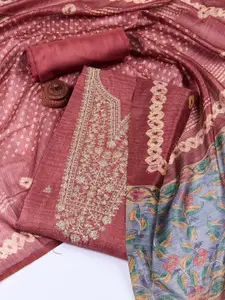 Meena Bazaar Printed Unstitched Dress Material