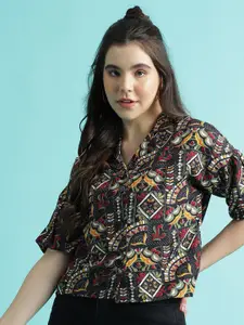 DressBerry Women Modern Boxy Opaque Party Shirt