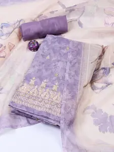 Meena Bazaar Printed Linen Unstitched Dress Material