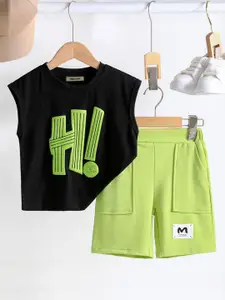 INCLUD Boys Printed T-shirt with Shorts