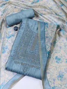 Meena Bazaar Printed Art Silk Unstitched Dress Material