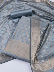 Meena Bazaar Art Silk Unstitched Dress Material