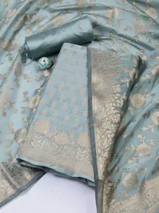 Meena Bazaar Art Silk Unstitched Dress Material